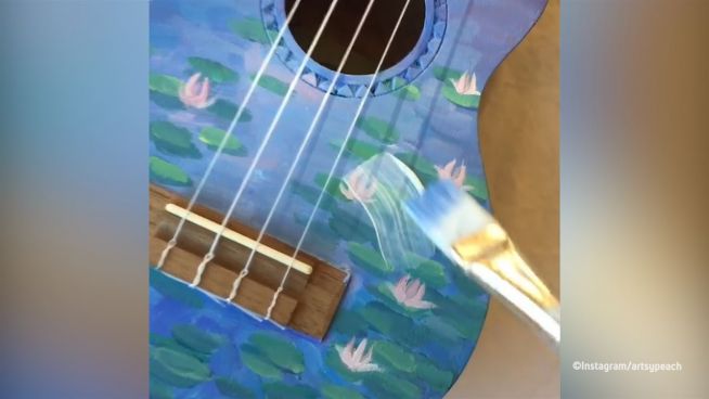 Glamouröse Gitarren: Handbemalte Unikate sind Instagram-Hit